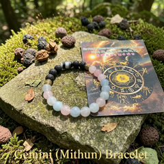 Mithun Rashi Bracelet – Natural Gemstone Zodiac Bracelet for Gemini | Balance, Communication & Positive Energy