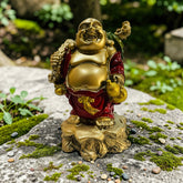 Madhav Collections Laughing Buddha Statue (4-5 Inch) – Dusty Marble Idol for Home, Office & Shop | Symbol of Luck, Wealth & Positivity