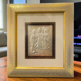 10 x 12 Inch Silver Ram Darbar Decorated Frame – Wall Hanging