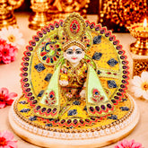 Heavy Designer Laddu Gopal Ji Dress – Handcrafted Stone Work Janmashtami Special Dress