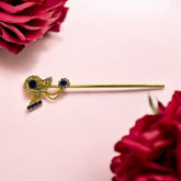 Designer Metal Flute with Jerkins for Laddu Gopal Ji – 4 Inch | Decorative Krishna Bansuri