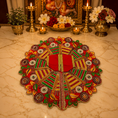 Handcrafted Thread & Stone Design Dress for Laddu Gopal Ji