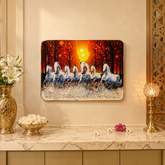 7 Running Horses Scenery – Decorative Photo Frame