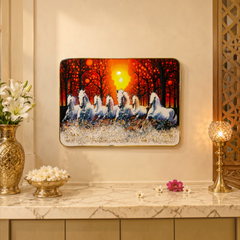 7 Running Horses Scenery β Decorative Photo Frame
