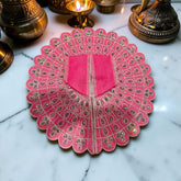 Simple Stone, Net & Thread Embroidery Laddu Gopal Ji Dress