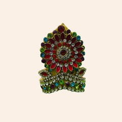 Fancy Zari Mukut for Laddu Gopal Ji – Adjustable Size 4 to 7 | Traditional Crown