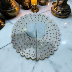 Simple Stone, Net & Thread Embroidery Laddu Gopal Ji Dress