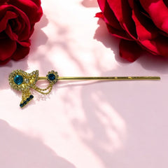 Designer Metal Flute with Jerkins for Laddu Gopal Ji – 4 Inch | Decorative Krishna Bansuri