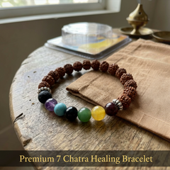 Premium 7 Chakra Healing Bracelet | Natural Gemstone Energy Balance Bracelet