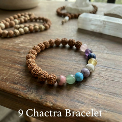 9 Chakra Bracelet – Natural Healing Crystal Bracelet for Meditation, Balance & Positive Energy