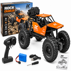 Mini RC Rock Crawler Toy Car for Kids - Orange