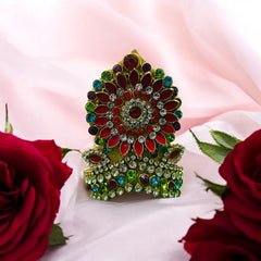 Fancy Zari Mukut for Laddu Gopal Ji – Adjustable Size 4 to 7 | Traditional Crown