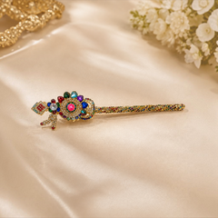 Designer Flute for Laddu Gopal Ji – Heavy Decorated Jarkan & Krishna Shringar Special - 5 Heart
