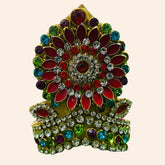 Fancy Zari Mukut for Laddu Gopal Ji – Adjustable Size 4 to 7 | Traditional Crown