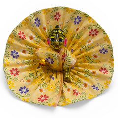 Madhav Collections Laddu Gopal Ji Cotton Dress – Soft Printed Design | Comfortable & Washable Poshak for Daily Use