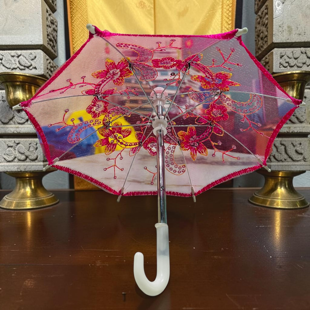 Premium Designer Umbrella for Laddu Gopal Ji | Handcrafted Decorative Chhatri