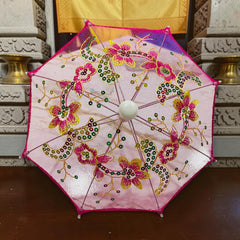 Premium Designer Umbrella for Laddu Gopal Ji | Handcrafted Decorative Chhatri