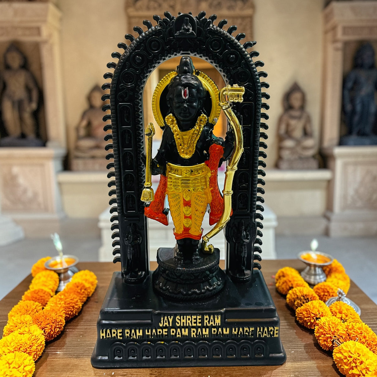 Shree Ram Idol (6 Inch) – Premium ABS Fiber Murti | Lightweight & Elegant Home Temple Decor