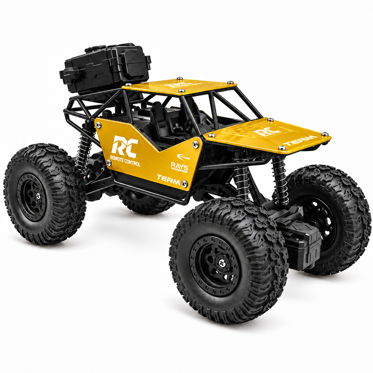 Mini RC Rock Crawler Toy Car for Kids - Golden