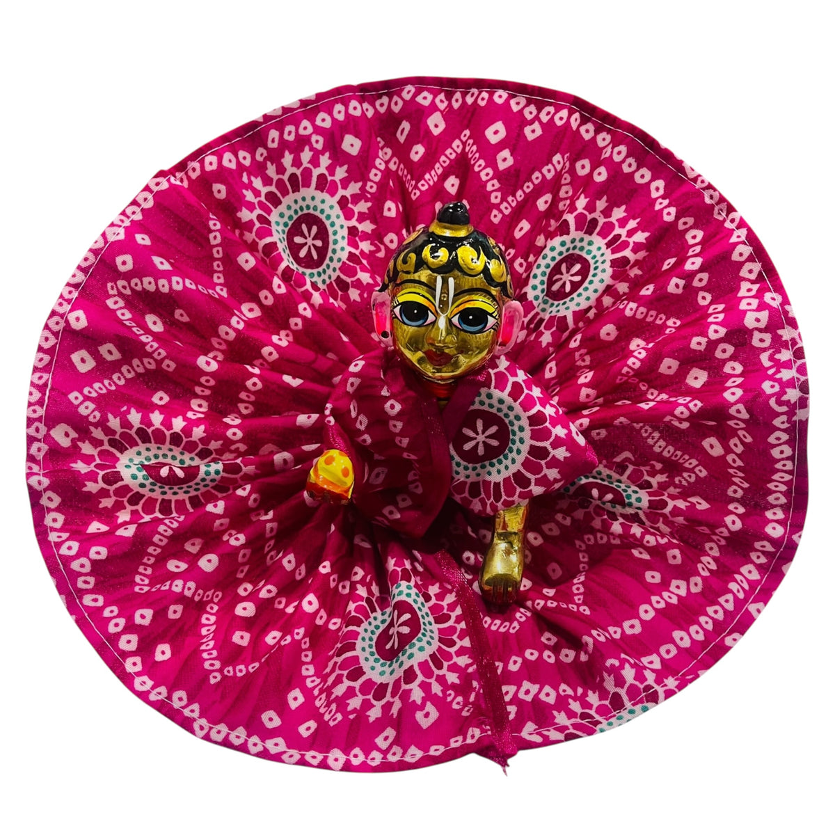 Madhav Collections Cotton Printed Dress for Laddu Gopal Ji – Soft, Comfortable & Washable Daily Wear Poshak