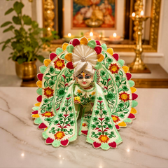 Handmade Cotton Threading Design Dress for Laddu Gopal Ji