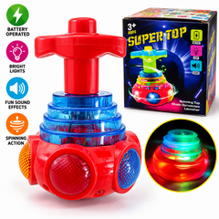 LED Spinning Top Toy – Fun Lights & Sound