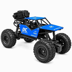 Mini RC Rock Crawler Toy Car for Kids - Blue